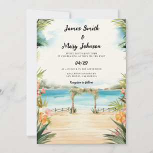 Mauritius Wedding Invitation destination wedding