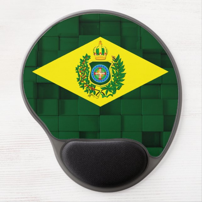 Mause Pad with Imperial Flag of Brazil Gel Mouse Pad (Front)