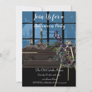 Mausoleum Halloween Party, Invitation