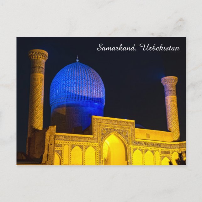 Mausoleum of Amir Timur - Samarkand, Uzbekistan Postcard (Front)