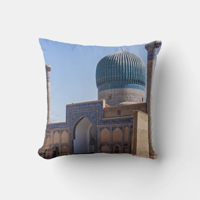 Mausoleum of Amir Timur - Samarkand, Uzbekistan Throw Pillow (Front)