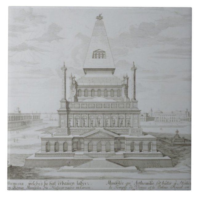 Mausoleum of Halicarnassus, Bodrum, Turkey, from ' Ceramic Tile (Front)