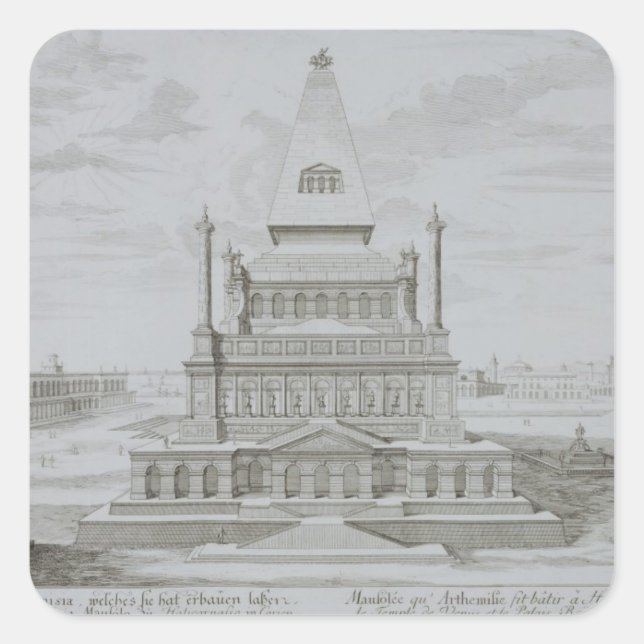 Mausoleum of Halicarnassus, Bodrum, Turkey, from ' Square Sticker (Front)