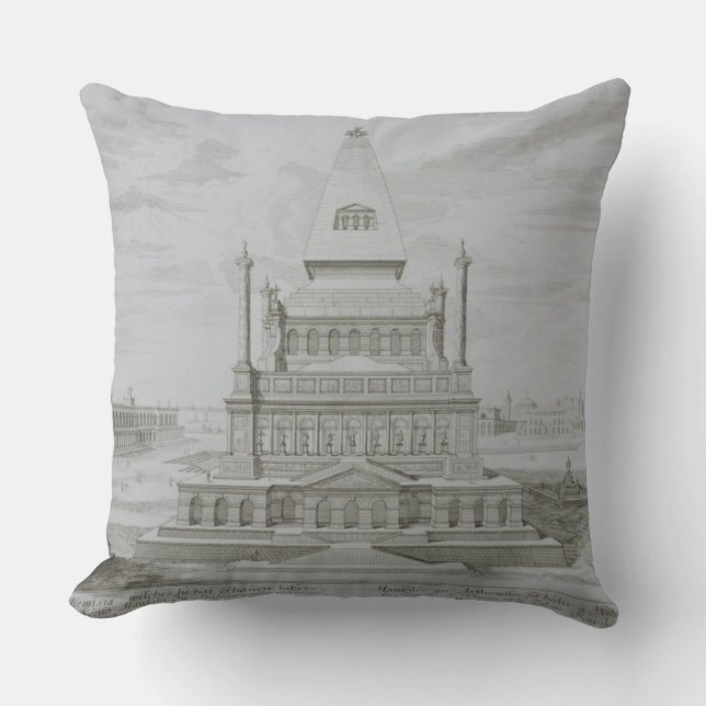 Mausoleum of Halicarnassus, Bodrum, Turkey, from ' Throw Pillow (Front)