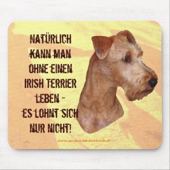 Mauspad ‘irish Terrier’ Mouse Pad by mein_irish_terrier at Zazzle