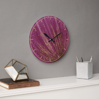 Mauve 10.75 Round Wall Clock