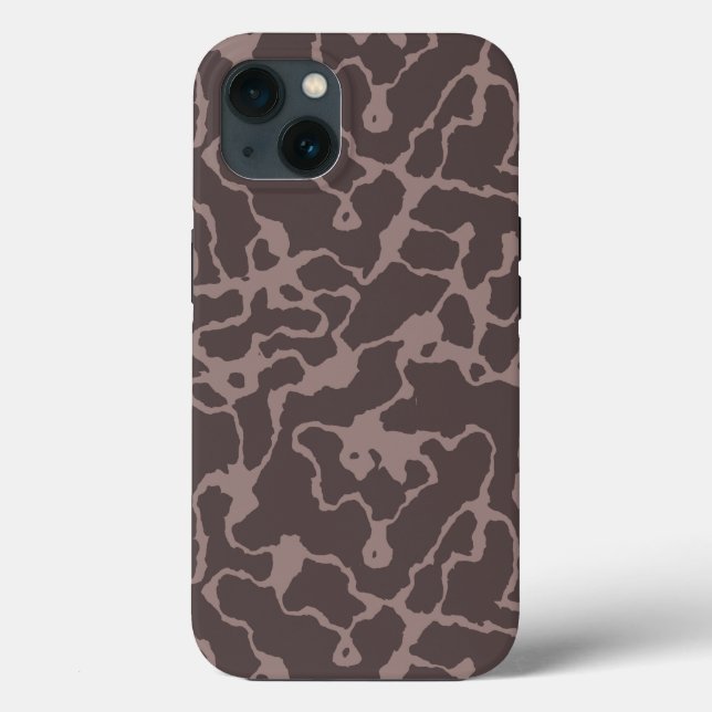 Mauve Abstract Case-Mate iPhone Case (Back)