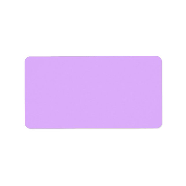 Mauve Address Label (Front)