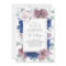 Mauve and Navy Blue Flowers Elegant Wedding