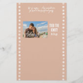 Mauve Beige Wedding Photo Candy Bar Wrapper (Front)
