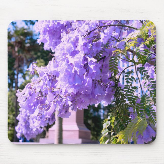 Mauve Bell Tree Mouse Pad (Front)