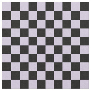 Mauve & Black Checkerboard Fabric