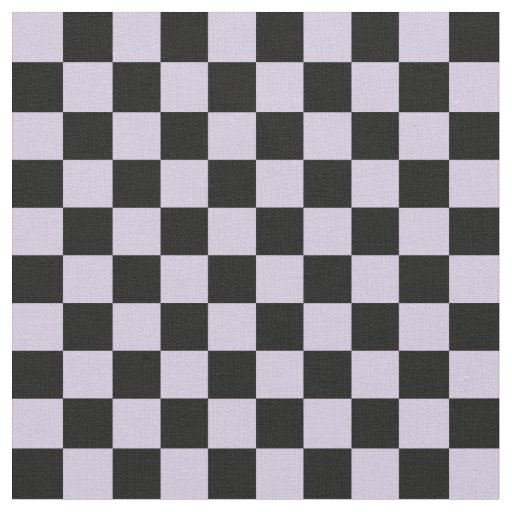 Mauve & Black Checkerboard Fabric