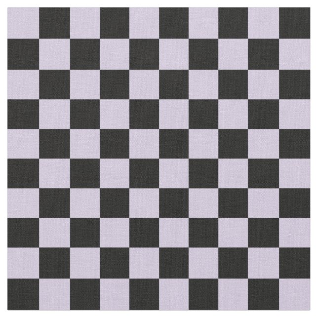 Mauve & Black Checkerboard Fabric (Close Up)