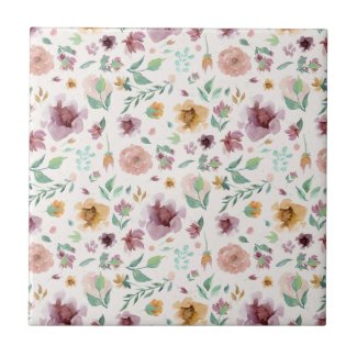 Mauve, Blush, Gold Floral Custom Color