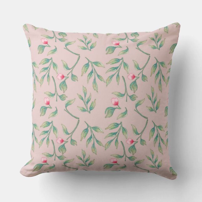 Mauve Chalk Wedding Keepsake Throw Pillow (Front)