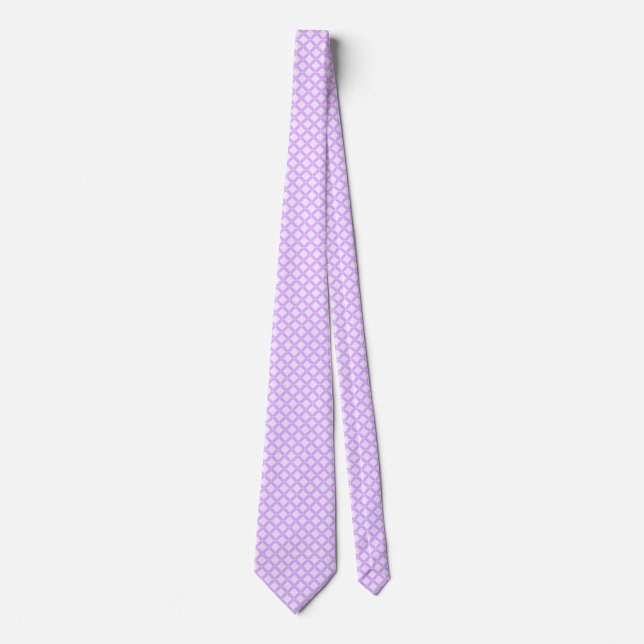 Mauve Classic Geometric Neck Tie (Front)