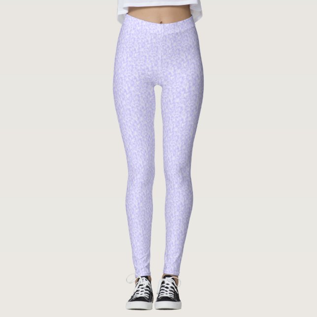 Mauve Cloud Pattern Summer  Leggings (Front)