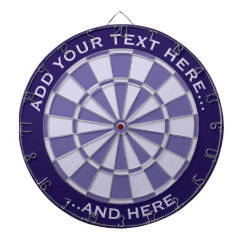 Mauve Dartboard with Custom Text