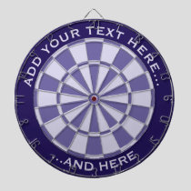 Mauve Dartboard with custom text