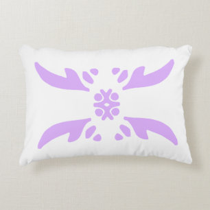 Mauve deco accent pillow