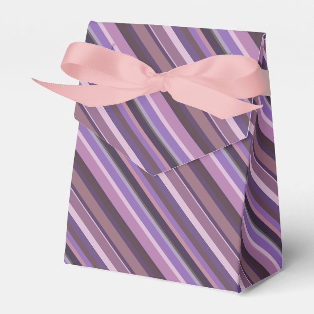 Mauve diagonal stripes favor boxes (Front Side)