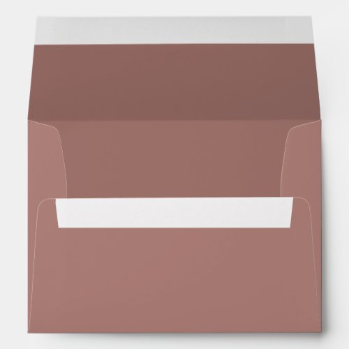 Mauve  dusty rose minimalist fall autumn wedding envelope