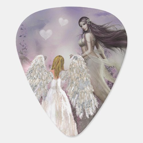 Mauve Fairy and Angel Guitar Pick