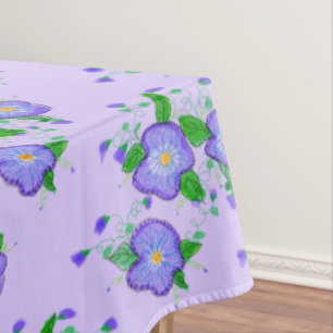 Mauve Floral Tablecloth