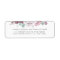 Mauve Floral Wedding Label