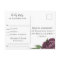 Mauve Floral Wedding RSVP Song Request