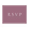 Mauve Floral Wedding RSVP Song Request
