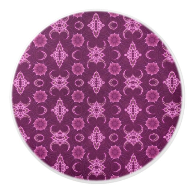 mauve for you ceramic knob (Front)