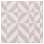 Mauve Geometric Deco Cube Pattern Fabric