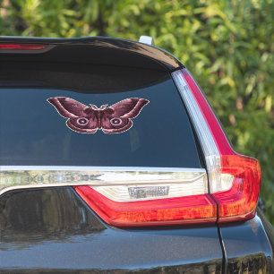 Mauve Gothic Moth Sticker