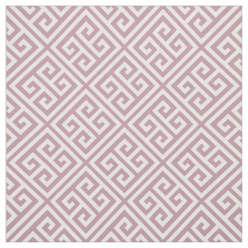 Mauve Greek Key Pattern Fabric