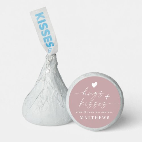 Mauve Hugs  Kisses From The New Mr  Mrs Wedding Hersheys Kisses