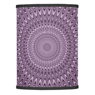 Mauve mandala lamp shade