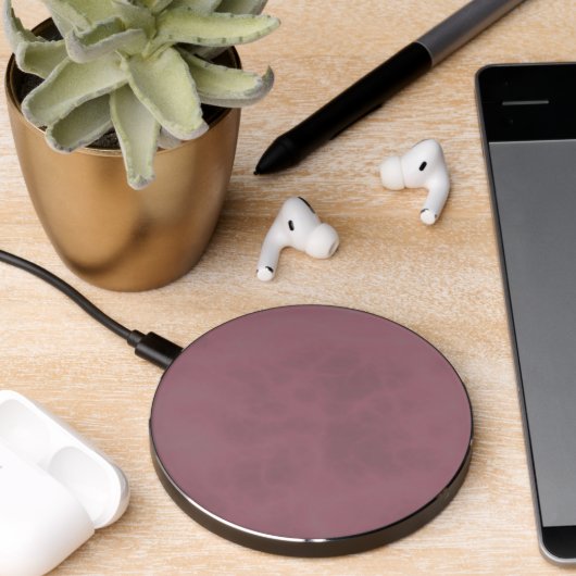 Mauve marble wireless charger (Desk 2)