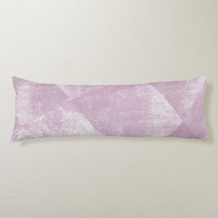 Mauve Minimal Geometric Ink Texture Body Pillow