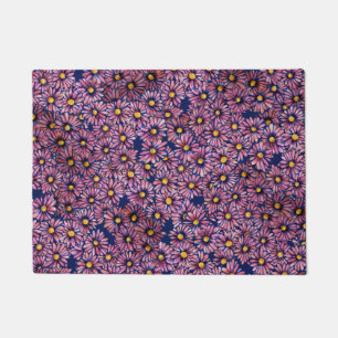 Mauve Moody Daisies Doormat