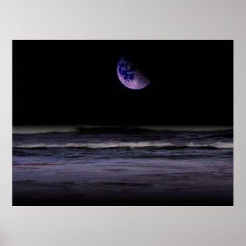 Mauve Ocean Poster by Juanyg at Zazzle