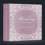 Mauve ornate romantic vintage wedding planner 3 ring binder<br><div class="desc">Elegant vintage ornate frame design in cream on soft mauve purple background,  romantic and sophisticated,  great wedding planner binder for vintage wedding,  romantic wedding,  and fall wedding. 
See all the matching pieces in the collection.</div>