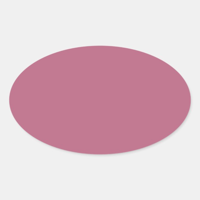 Mauve Oval Sticker (Front)