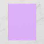Mauve, pale violet hex code e0b0ff postcard