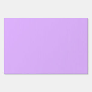 Mauve, pale violet hex code e0b0ff yard sign