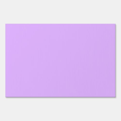 Mauve pale violet hex code e0b0ff yard sign