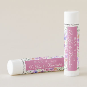 Mauve, Peach & Lilac Rose Bouquet Wedding Lip Balm