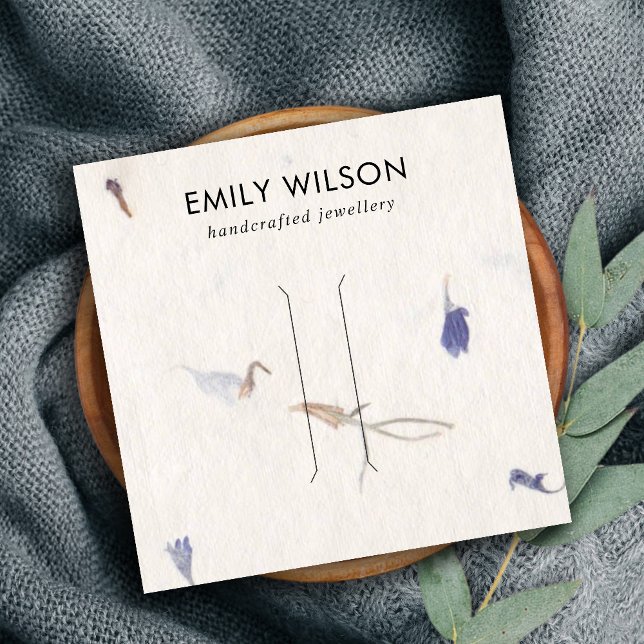 MAUVE PETAL HANDMADE PAPER HAIR CLIP DISPLAY CARD (Creator Uploaded)