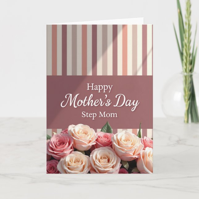 Mauve Pink Mothers Day Card (Front)